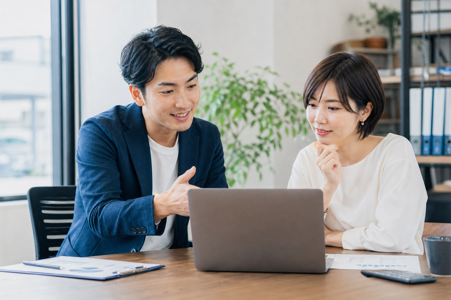 応募前に条件を相談するイメージ