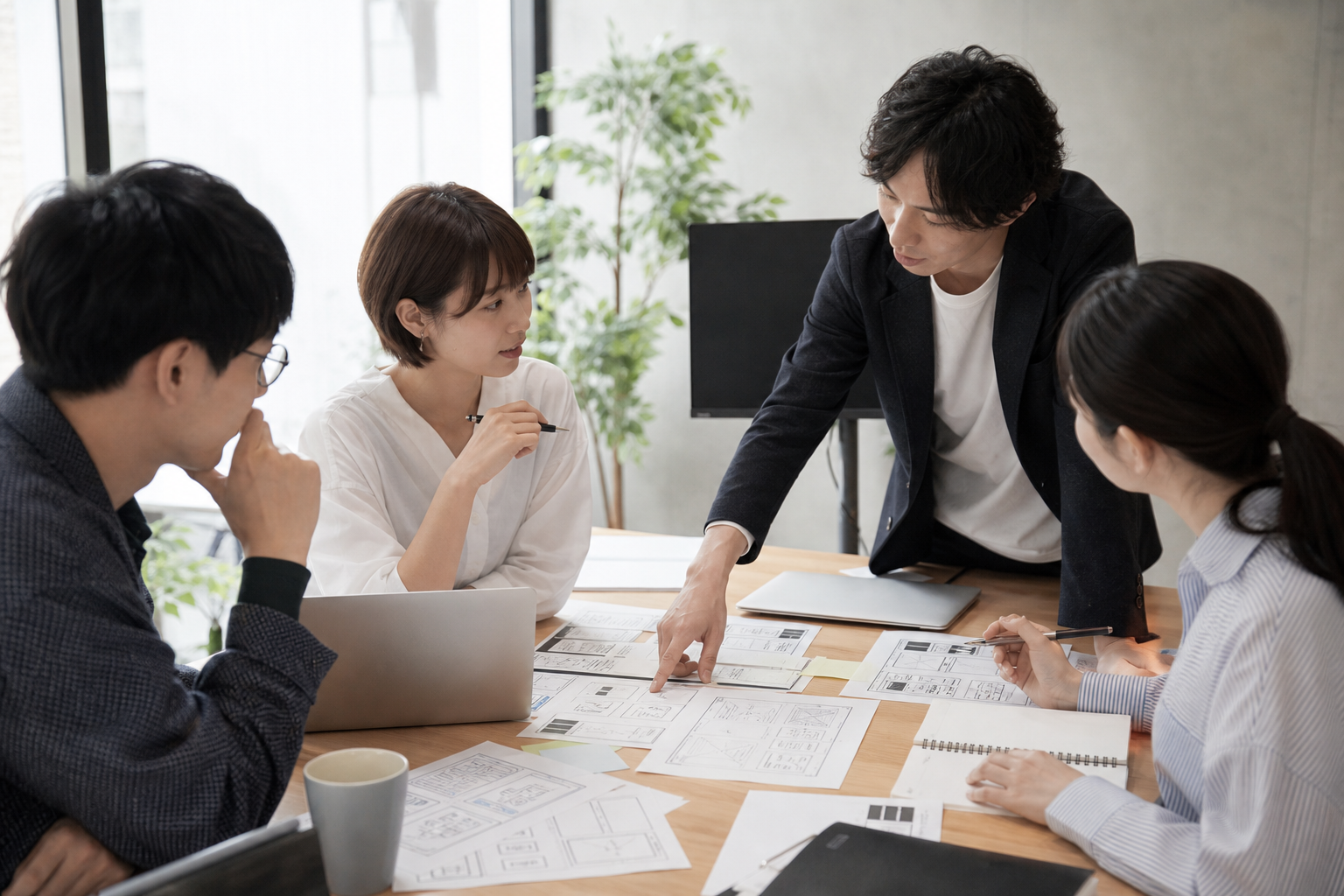 応募前に条件を相談するイメージ