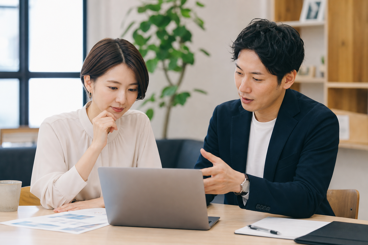 製造業求人の仕事内容を確認するイメージ