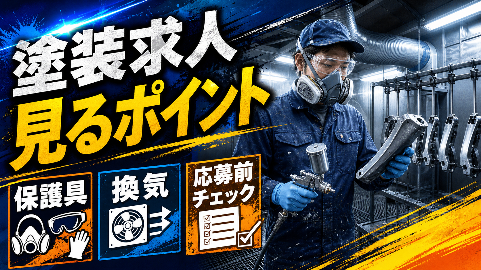 工場の塗装求人の見方をまとめたアイキャッチ画像
