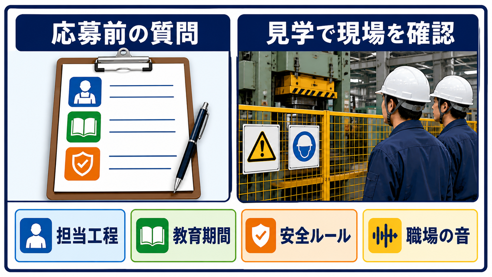 第7章｜応募前質問と職場見学でミスマッチを減らす要点を整理した本文中の要約画像
