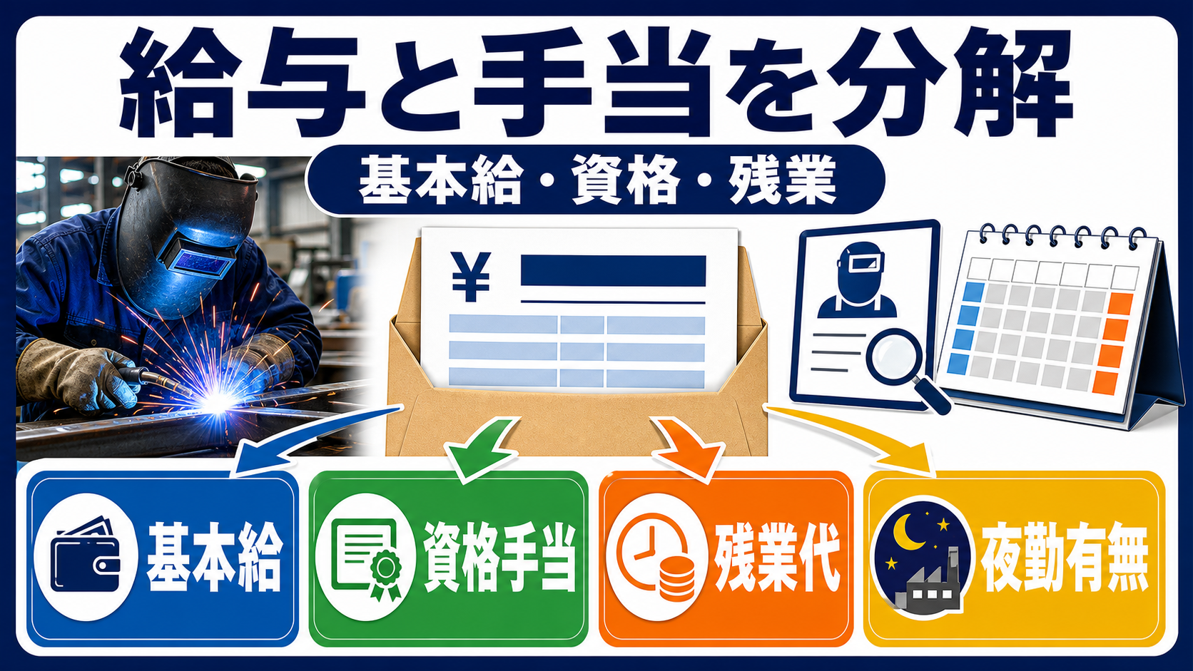 第6章｜給与・手当は資格手当と残業の内訳まで確認するの要点を整理した本文中の要約画像