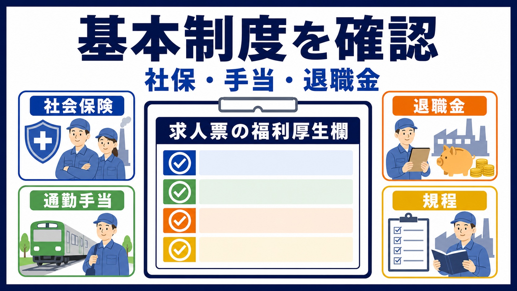 第2章｜社会保険・手当・退職金の基本を読むの要点を整理した本文中の要約画像