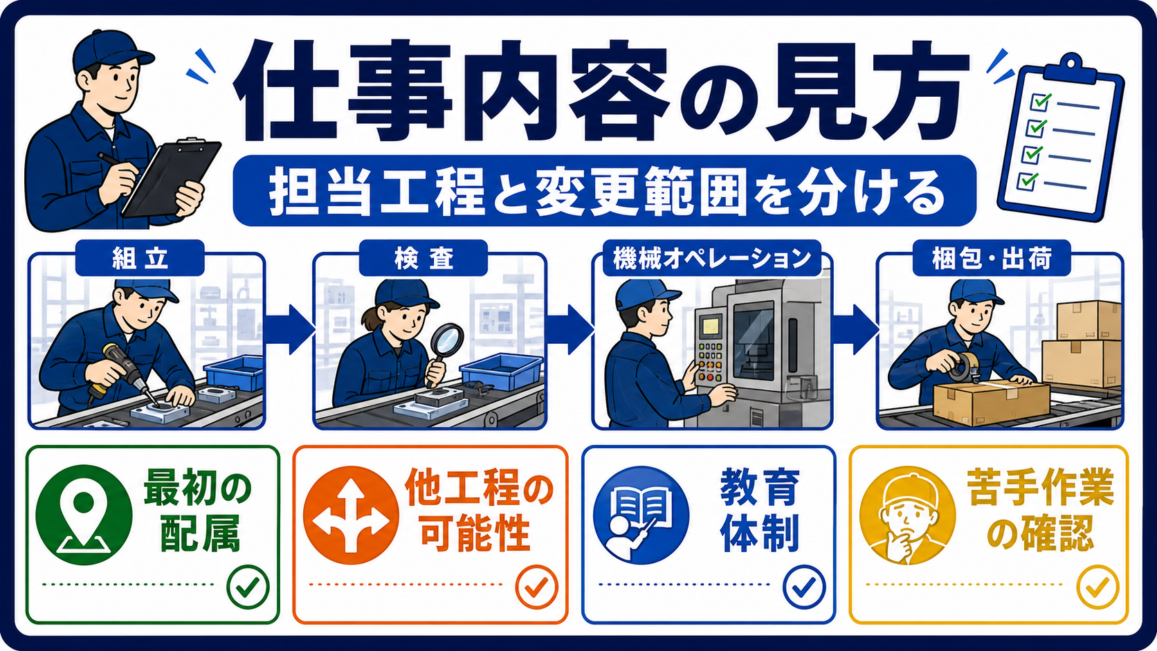 第2章｜仕事内容の変わり方を読むの要点を整理した本文中の要約画像